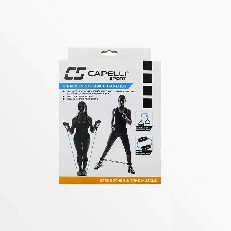 CapelliSport FITNESS EQUIPMENT RESISTANCE BAND KIT 4 CapelliSport FITNESS EQUIPMENT RESISTANCE BAND KIT