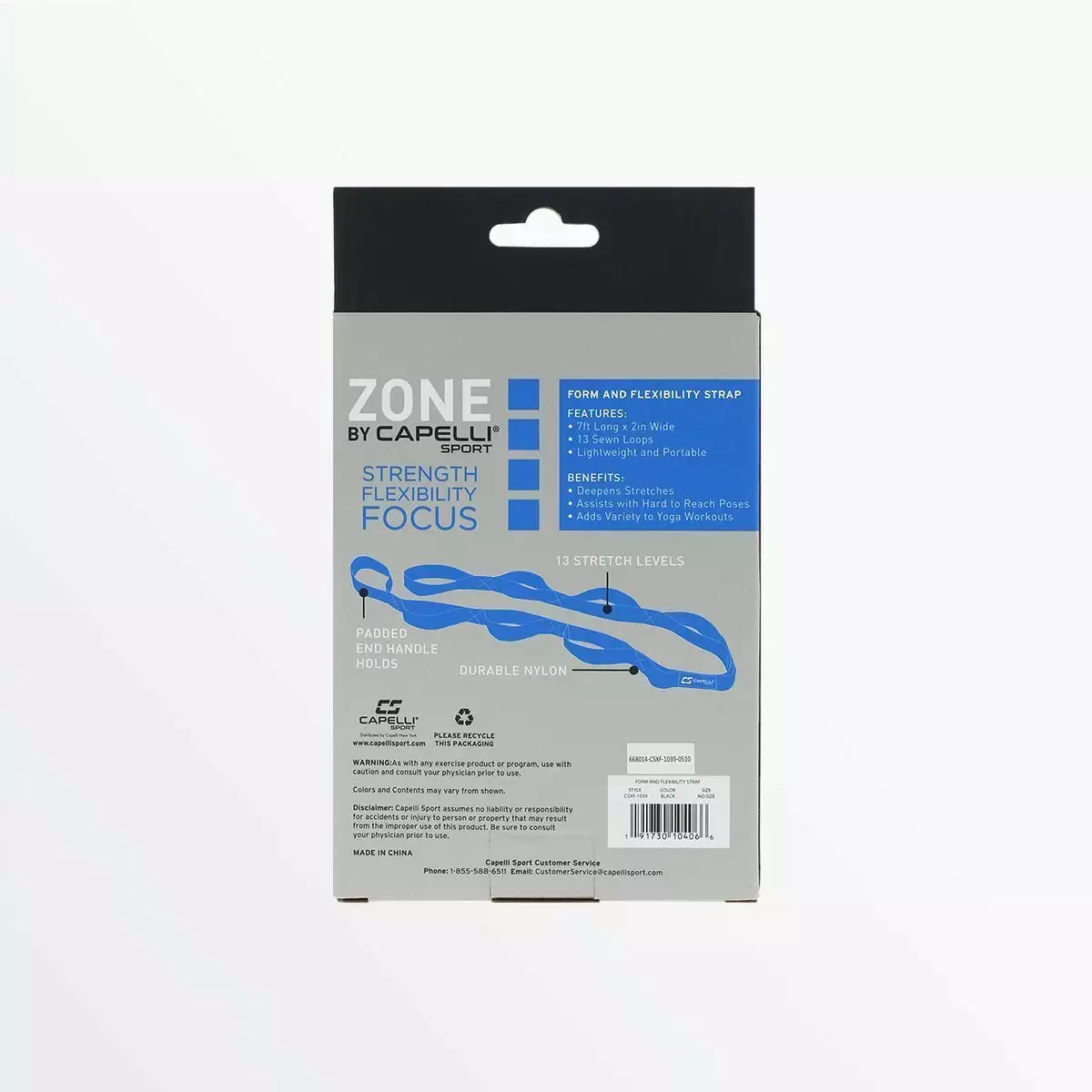 CapelliSport FITNESS EQUIPMENT MULTILEVEL NYLON FLEXIBILITY STRAP 6 CapelliSport FITNESS EQUIPMENT MULTILEVEL NYLON FLEXIBILITY STRAP