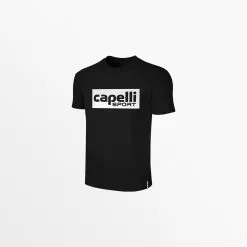 Capellisport.com TOPS YOUTH LIFESTYLE CREW NECK TEE W/ OVERSIZED CENTER LOGO