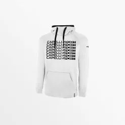 Capellisport.com MEN'S LIFESTYLE THERMA FLEECE PULLOVER HOODIE W/ FRONT REPEATING LOGO