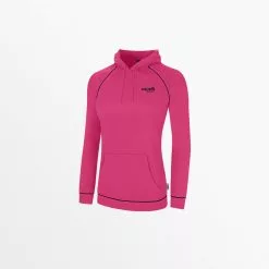 Capellisport.com WOMEN’S LIFESTYLE EMPIRE PULLOVER HOODIE WITH PIPING SHOP ALL