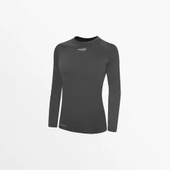 Capellisport.com WOMEN'S BASICS CREW NECK LONG SLEEVE POLY TEE TOPS