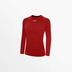 Capellisport.com WOMEN'S BASICS CREW NECK LONG SLEEVE POLY TEE TOPS