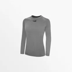 Capellisport.com WOMEN'S BASICS CREW NECK LONG SLEEVE POLY TEE TOPS